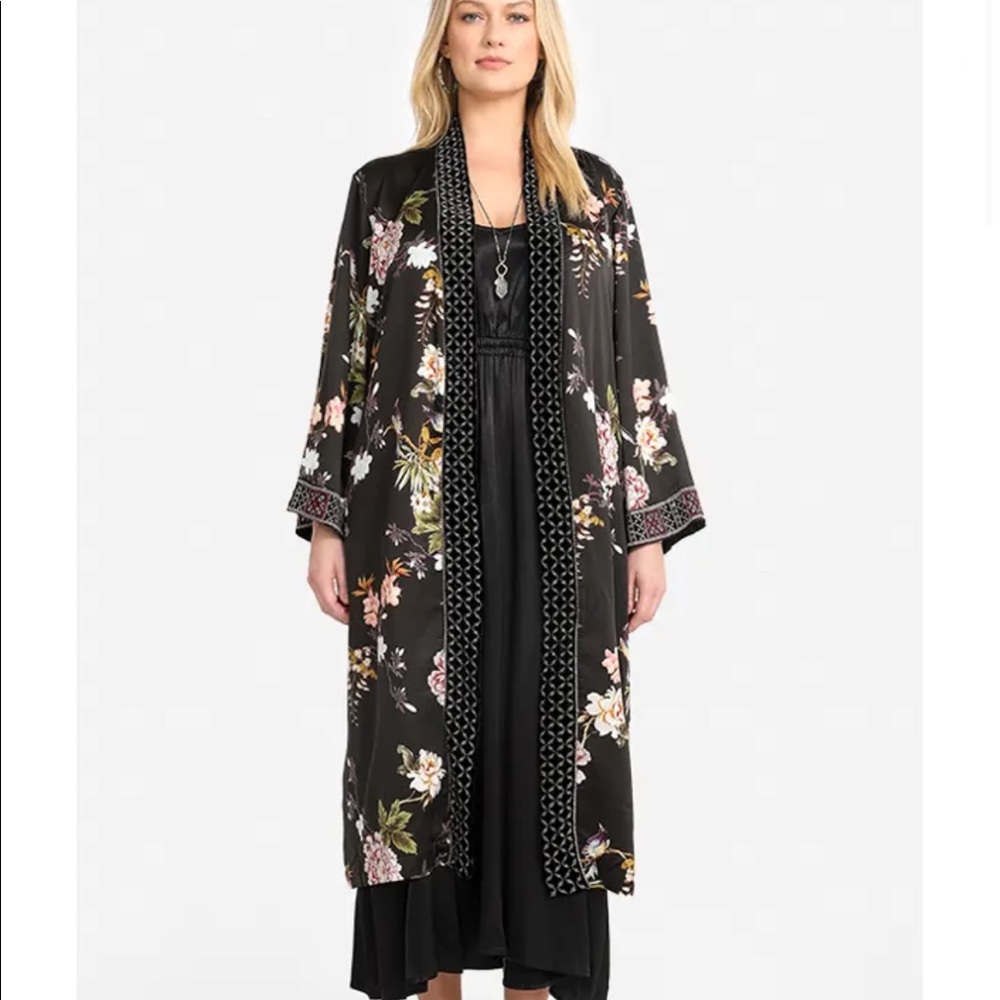 Johnny Was Velvet Mix Kimono - Picture 2 of 6